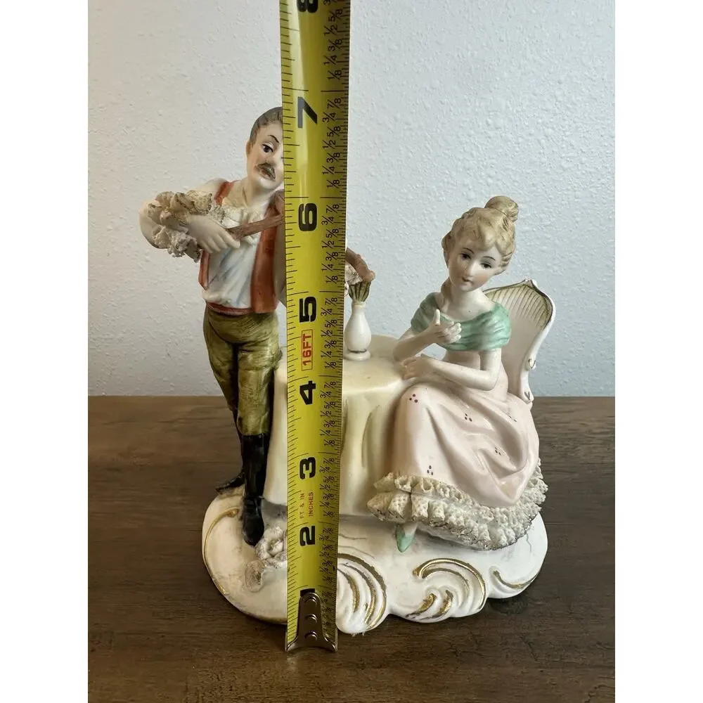 Lenwile Ardalt Violin Player Music Box Love Story Works Vintage Cottagecore